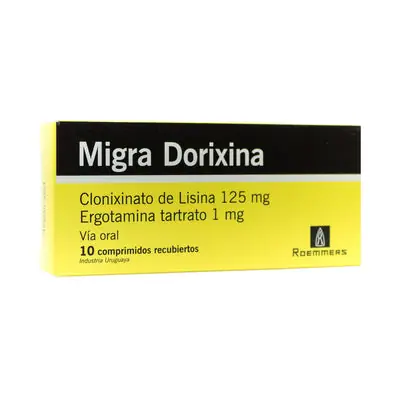 Migradorixina comprimidos, caja x 10 unidades