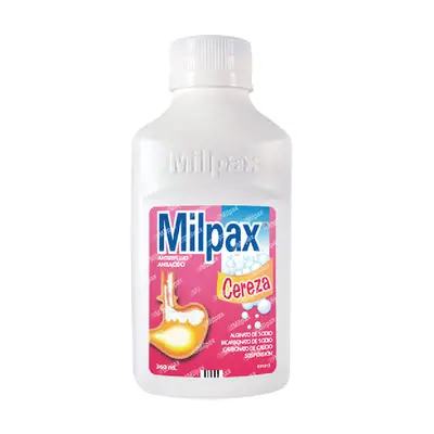 Milpax suspensión sabor cereza frasco 360 ml