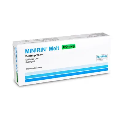 Minirin Melt liofilizado oral 120 mcg caja x 30 unidades