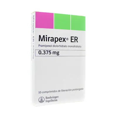 Mirapex ER 0.375 mg x 10 comprimidos