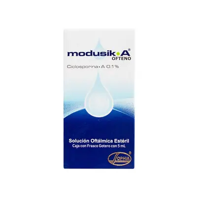 Modusik-A Ofteno gotas oftálmicas caja 5 ml