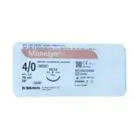 Sutura Monosyn 5/0 aguja DS12 de 70 cm B. Braun
