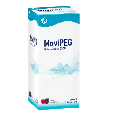 Movipeg solución oral frutos rojos frasco 360 ml