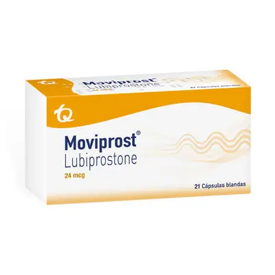 Moviprost cápsulas 24 mcg caja x 21 unidades