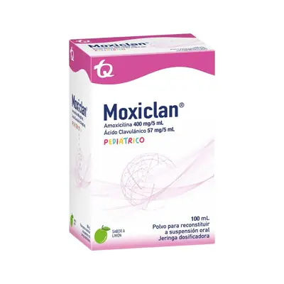 Moxiclan jarabe 400 mg/57 mg frasco 100 ml