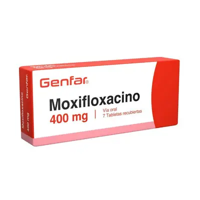 Moxifloxacino Genfar tabletas 400 mg, caja x 7 unidades