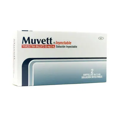 Muvett ampollas 50 mg caja 2 x 5 ml