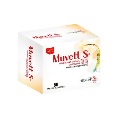 Muvett S tabletas 200 mg/120 mg caja x 60 unidades