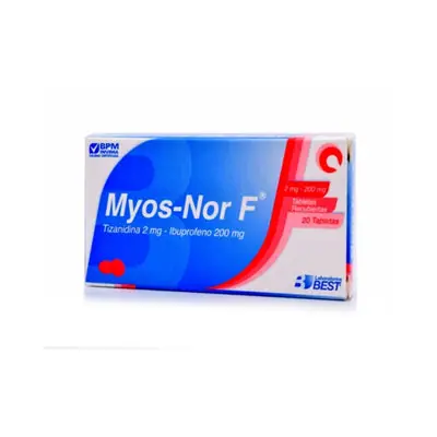 Myos Nor F 2 mg/200 mg tabletas x 20 unidades