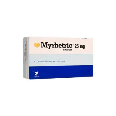 Myrbetric 25 mg tabletas, caja x 30 unidades