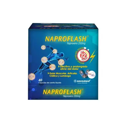 Naproflash cápsulas 250 mg, caja x 40 unidades