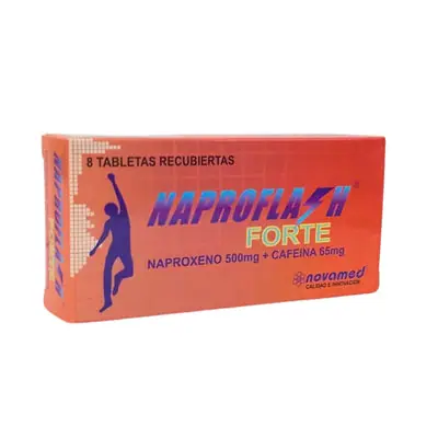 Naproflash Forte tabletas 500/65 mg, caja x 8 unidades