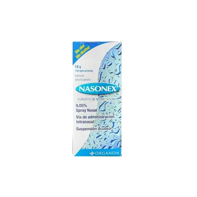 Nasonex 0.05 % spray nasal, caja con frasco de 18 g