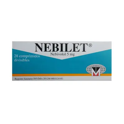 Nebilet comprimidos 5 mg caja x 28 unidades