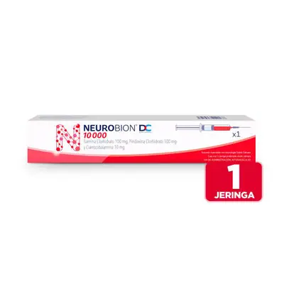 Neurobion DC jeringa prellenada 10000, caja x 1 unidad