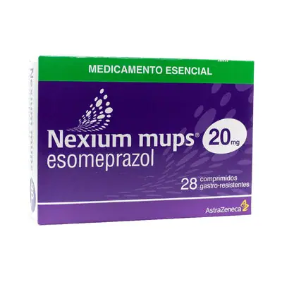 Nexium 20 mg comprimidos, caja con 28 comprimidos