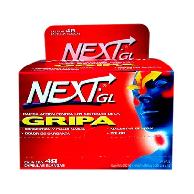 Next Gl cápsulas caja x 48 unidades