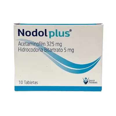 Nodol Plus tabletas 325 mg/5 mg caja x 10 unidades