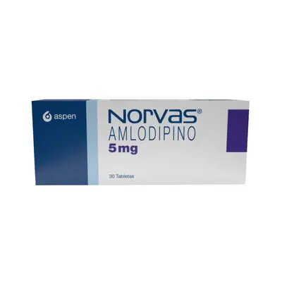 Norvas 5 mg tabletas, caja con 30 tabletas