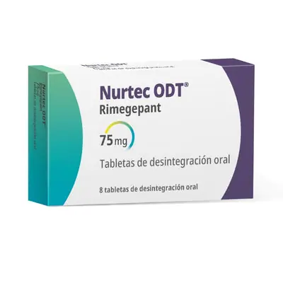 Nurtec ODT tabletas 75 mg, caja x 8 unidades