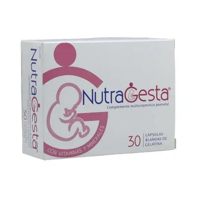 Nutragesta cápsulas blandas caja x 30 unidades