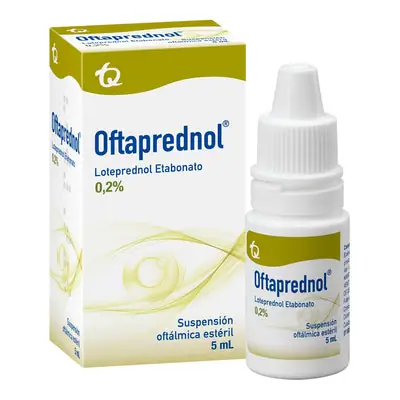 Oftaprednol Gotas Oftálmicas 0.2% caja 5 ml