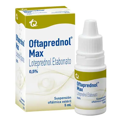 Oftaprednol Max Gotas Oftálmicas 0.5% caja 5 ml