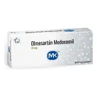 Olmesartán 20 mg caja x 30 tabletas MK