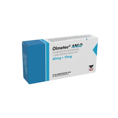 Olmetec Anlo comprimidos 40/10 mg caja x 30 unidades