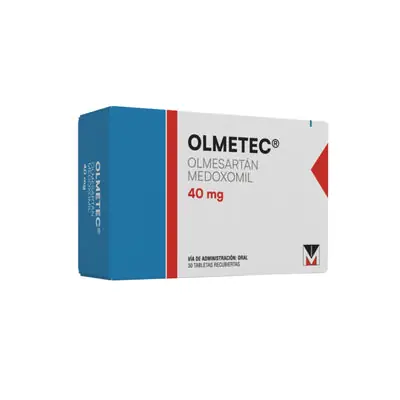 Olmetec tabletas 40 mg caja x 30 unidades