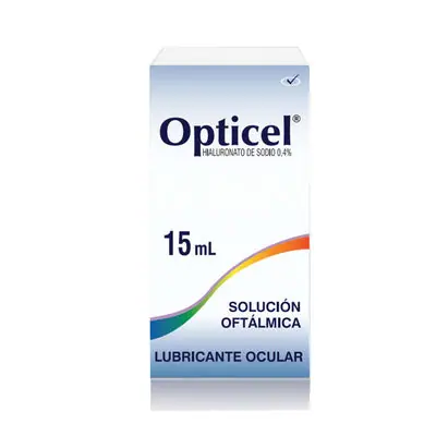 Opticel solución oftálmica 0.4 % frasco x 1 unidad