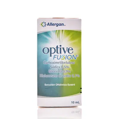 Optive Fusion solución oftálmica en gotas, caja de 10 ml