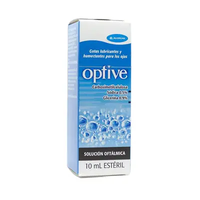 Optive solución oftálmica en gotas, caja de 10 ml
