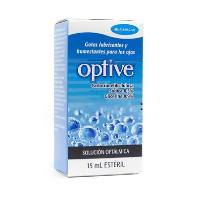 Optive solución oftálmica en gotas, caja de 15 ml
