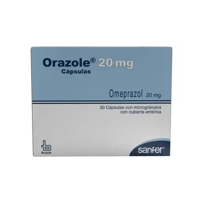 Orazole cápsulas 20 mg caja x 30 unidades