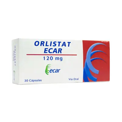Orlistat Ecar 120 mg cápsulas, caja x 30 unidades