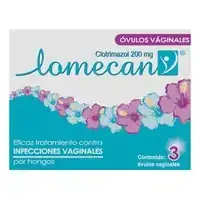 Óvulos Lomecan 200 mg caja x 3 unidades
