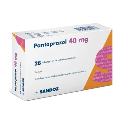 Pantoprazol Sandoz tabletas 40 mg, caja x 28 unidades