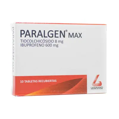 Paralgen Max tabletas caja x 10 unidades