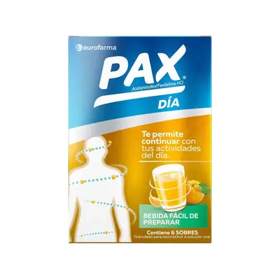 Pax Día sobres sabor naranja caja x 6
