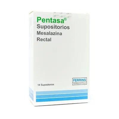 Pentasa supositorios 1 g, caja x 14 supositorios