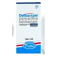 Piperacilina 4,0 g + Tazobactam 0,5 g polvo estéril inyectable x 1 vial (Delbactam)