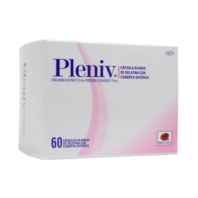 Pleniv cápsulas blandas 10/10 mg caja x 60 unidades