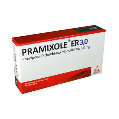 Pramixole ER 3.0 mg tabletas, caja x 10 unidades