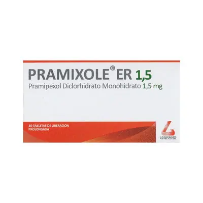 Pramixole tabletas 1.5 mg, caja x 30 unidades