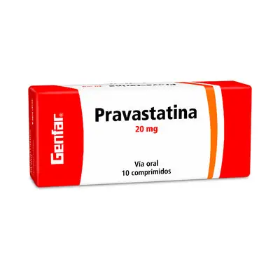 Pravastatina Genfar tabletas 20 mg, caja x 10 unidades