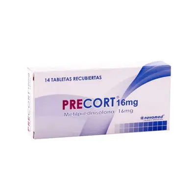 Precort tabletas 16 mg, caja x 14 unidades