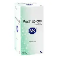 Prednisolona 1 mg/ml solución oral, frasco x 120 ml (UVA)
