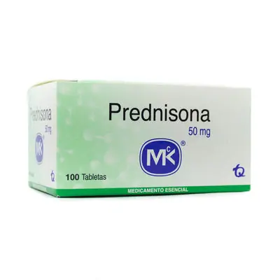 Prednisona 50 mg, caja x 100 tabletas (Mk)