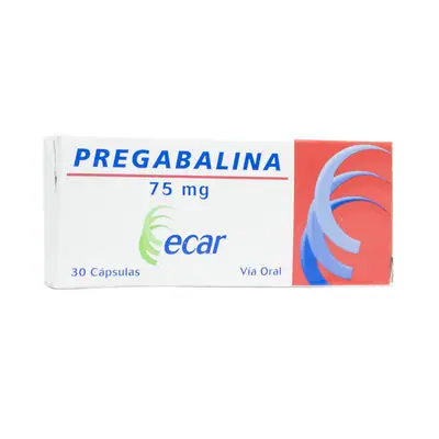 Pregabalina 75 mg, caja x 30 cápsulas